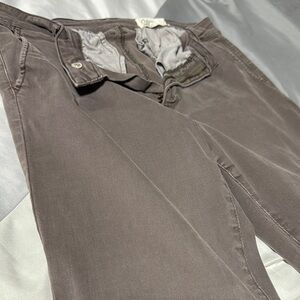 Gray Relaxed Fit Trousers with Belt Loops